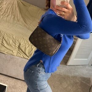 Louis Vuitton Brown Monogram Shoulder Bag Lv Pochette